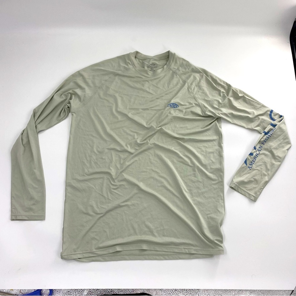 AFTCO long sleeve fishing shirt crew neck pullover
